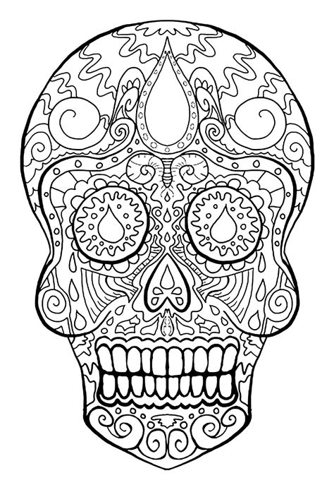 Cr Ne Dia De Los Muertos Coloriages El Dia De Los Muertos