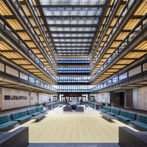 Interior Of Bell Labs Holmdel Complex Holmdel New Jersey By Eero
