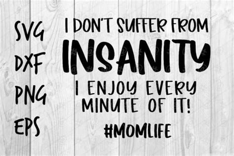 Insanity I Enjoy Every Minute Of It Graphic By Spoonyprint · Creative