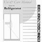 Frigidaire 240568304 Refrigerator User Manual