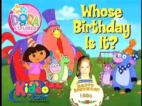 Dora The Explorer Whose Birthday Is It Dailymotion Video
