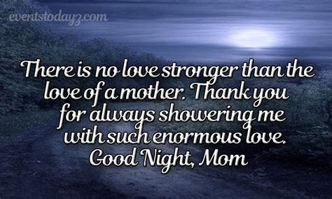 Good Night Mom Wishes Quotes Messages And  Images