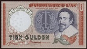 Netherlands 10 Gulden Banknote 1953|World Banknotes & Coins Pictures ...