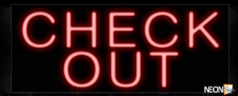 Check Out Neon Sign
