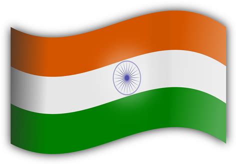 28 Waving India Flag Clipart Images