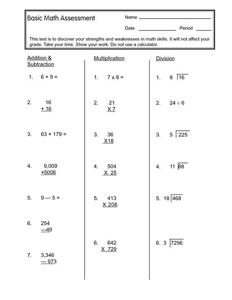 You can send me a quick message, subscribe to k6math fun & update, or join my. 6 Best Images of Math Practice Worksheet Grade 6 - 6th ...