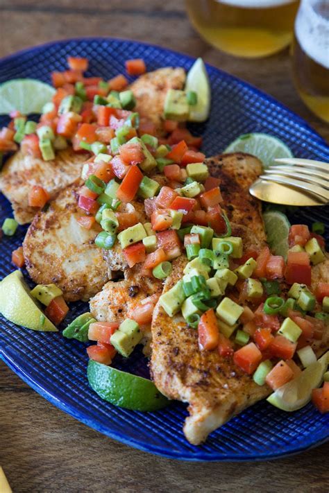 Marinate, refrigerated for about 30 minutes. Paprika Grilled Chicken with Avocado Salsa - What's Gaby ...