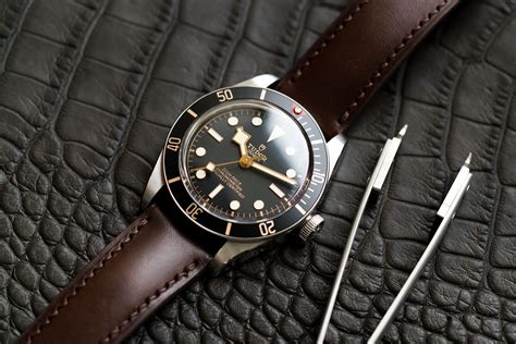 Tudor Black Bay 58 On Dakota Leather Strap Leather Watch Strap Watch