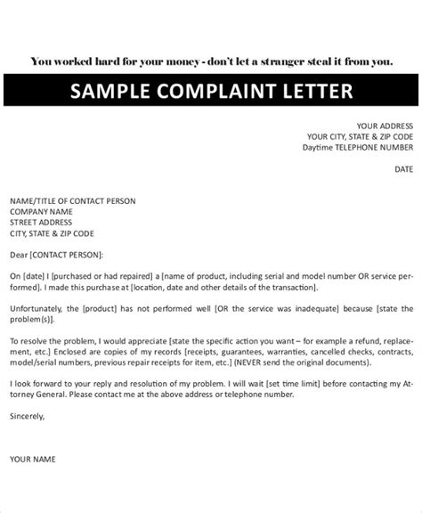 A complaint letter is written to inform the recipient of what is wrong with their service or products. 24+ Complaint Letters - Free Sample, Example Format | Free ...