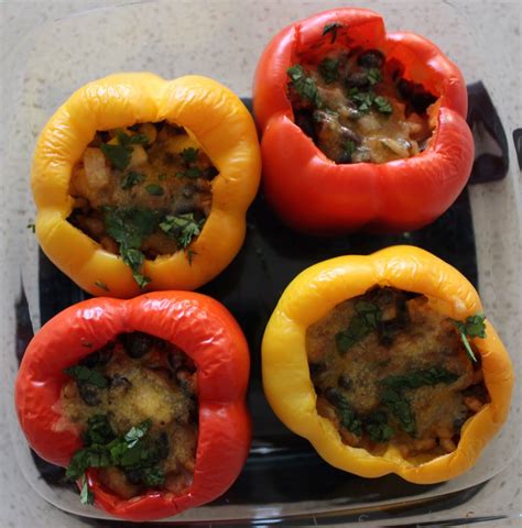 Stuffed Peppers With Black Beans And Farro Stuffed Peppers