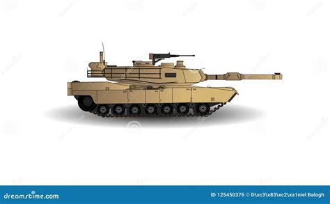 M1 Abrams Tank Stock Illustration 11091205