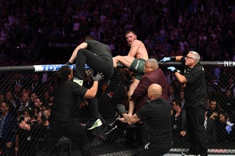 Mcgregor Punched After Fight During Brawl Sparked By Khabib At Ufc 229