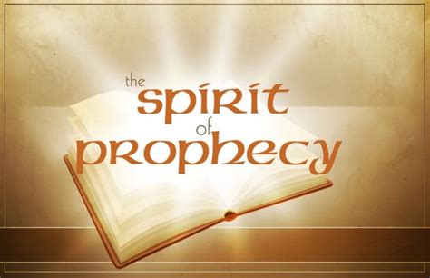 What Is The “spirit Of Prophecy” — Sda Journal