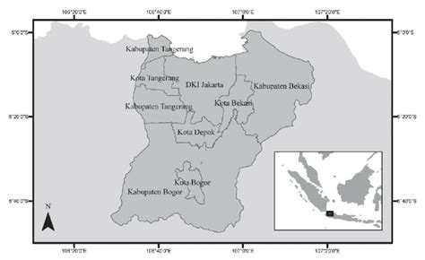 Kediri (east java, indonesia) kab. 1 Map showing the districts of Jakarta (western Java, Indonesia) | Download Scientific Diagram
