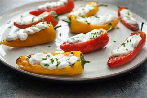 Grilled Sweet Peppers With Goat Cheese Recipe Girl