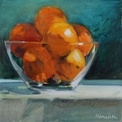 Felt it proved animals don't make good subjects in photos. Gretchen Hancock's Paintings: Oranges in a Glass Bowl on ...