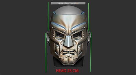 Descargar Archivo Stl Máscara Doom Casco Marvel 3d Modelo De