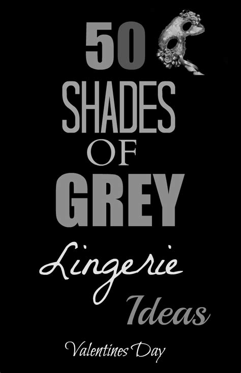 50 shades of grey lingerie and accessories for valentines day