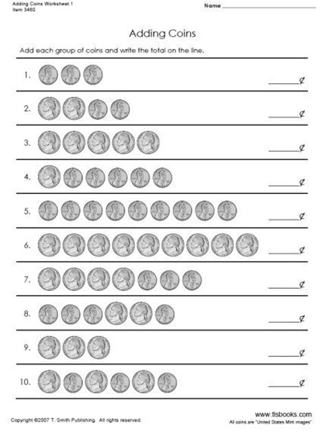 11 Best Images of Quarter Worksheets Com - Money Counting Coins