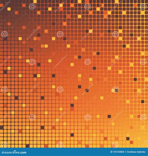 Mosaic Background Orange Stock Vector Illustration Of Creative 10125884