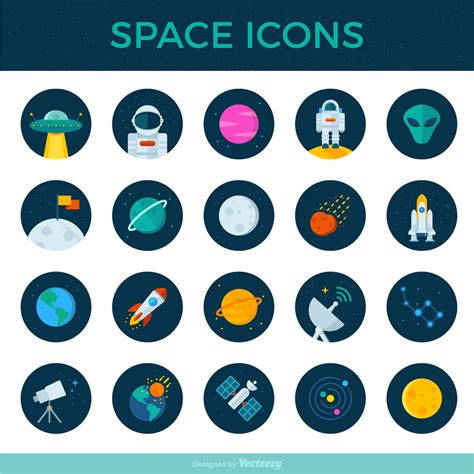 20 Space Icons Graphicsfuel