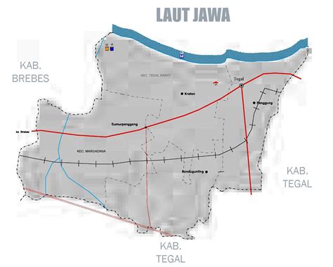 Lkjip dinas p3ap2 dan kb kab. Peta Kota Tegal | Sejarah Negara Com