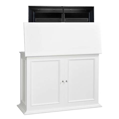 Tv Lift Cabinet Sanctuary Series Lift For 36 To 50 Inch Screens White