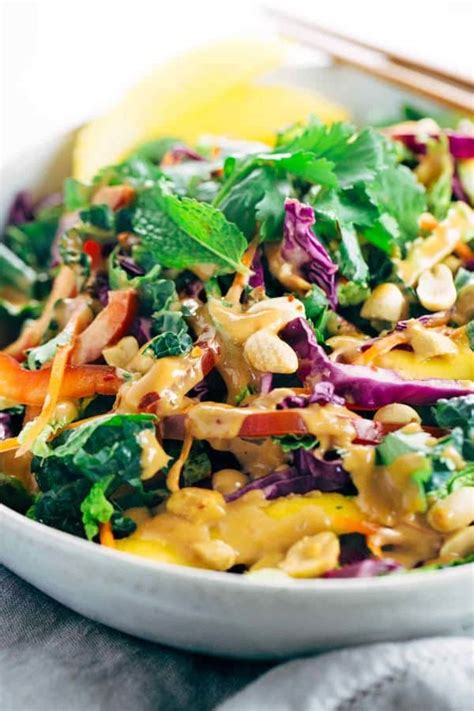 Very nice and fresh tasting; Crunchy Thai Salad with Peanut Dressing - Jessica Gavin