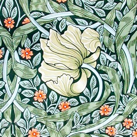 Arts And Crafts William Morris Flower Tiles Fireplace