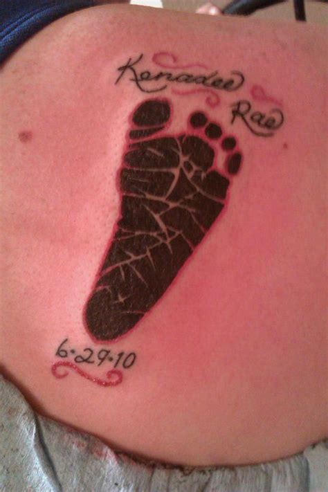 Maybe you would like to learn more about one of these? My daughters foot print, name, and birth date | Tattoos for daughters, Tattoos, Mother daughter ...