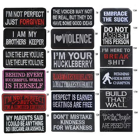 Funny Embroidery Patch Tactical Military Morale Patches Appliques