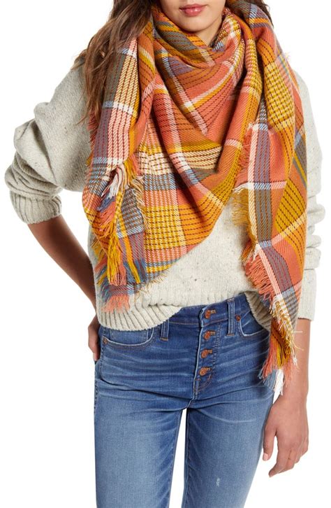 Madewell Multi Plaid Blanket Scarf Nordstrom Exclusive Nordstrom