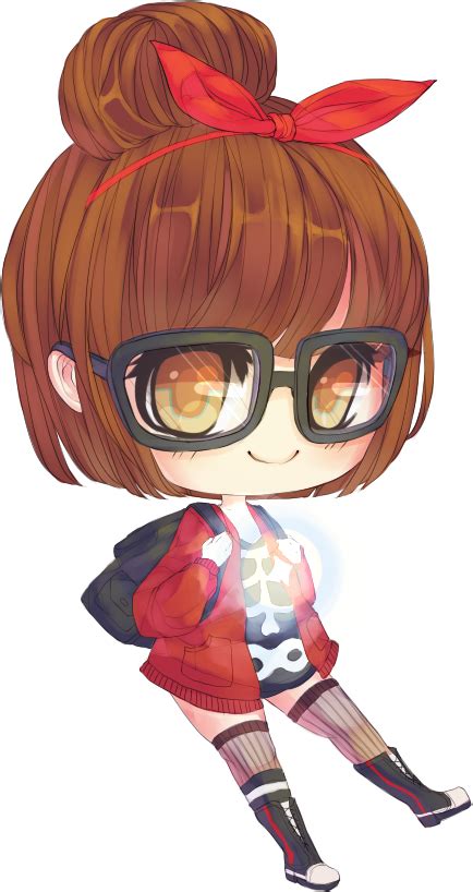 Dorky Glasses By Fuwaffy Chibi Anime Kawaii Chibi Girl Kawaii Chibi