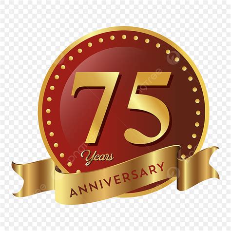 75th Anniversary Vector Hd Png Images 75th Anniversary Badge Logo Icon