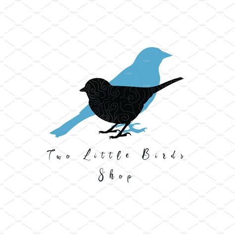 Two Little Birds Logo ~ Logo Templates ~ Creative Market