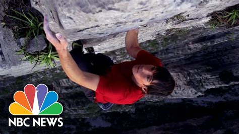 On Yosemites El Capitan Climber Makes History With His Bare Hands NBC News YouTube
