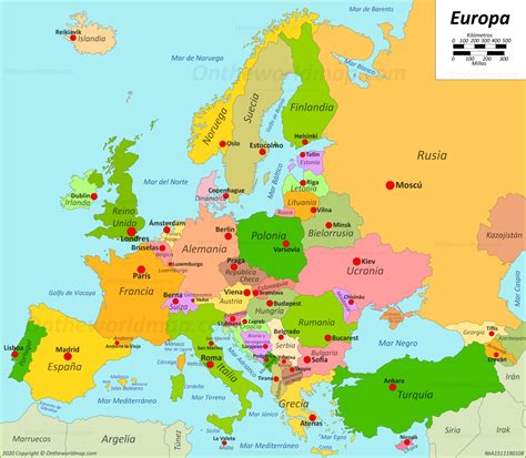 Ilustracion De Mapa De La Union Europea Con Los Paises Y Capitales Images Images