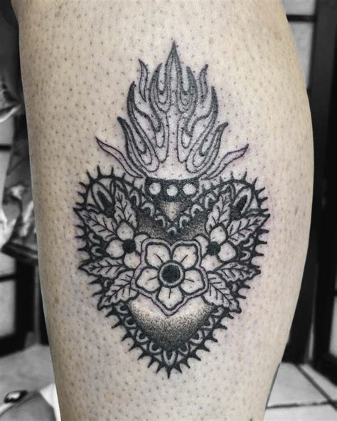 Sacred Heart Tattoo Abyss Montreal