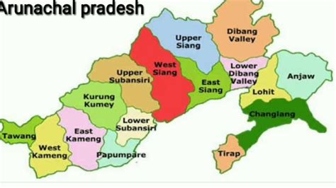 Geographical Map Of Arunachal Pradesh Calendar 2024