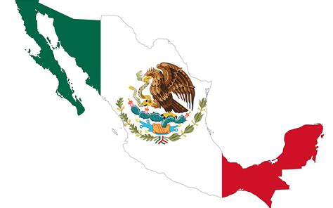 What do the colors and symbols on mexican flag mean? Clipart - Mexico Flag Map