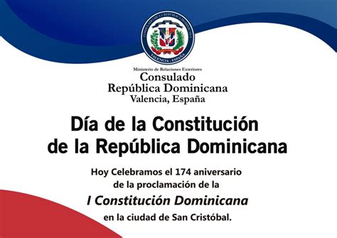 Día De La Constitución De La República Dominicana Archivos Consulado