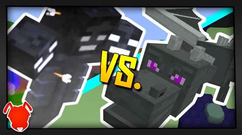 Wither Vs Ender Dragon Minecraft Mob Battle 19 Fight Youtube