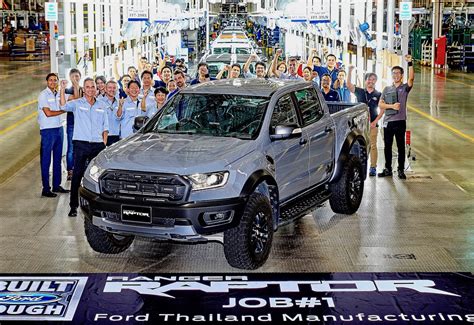 First Ford Ranger Raptor Rolls Off Production Line In Thailand