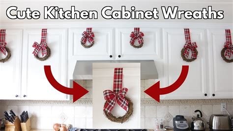 Wreaths On Kitchen Cabinets Things In The Kitchen