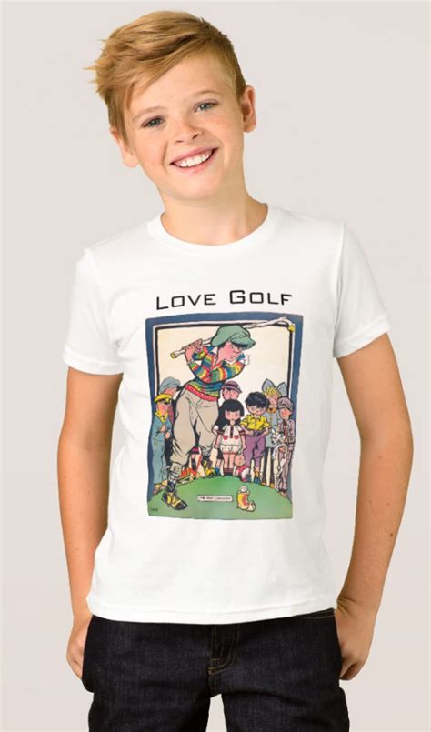 Kids Fine Jersey Golf T Shirt One For The Junior Golfer Kids