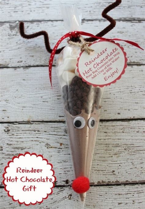 Reindeer Hot Cocoa Cones Etsy Diy Christmas Ts Hot Chocolate