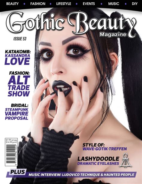 Gothic Beauty Magazine Print Edition Subscription Issues 53 54 55
