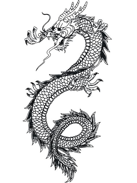 Chinese new year coloring pages. A Chinese Dragon Coloring Page - Free Printable Coloring ...