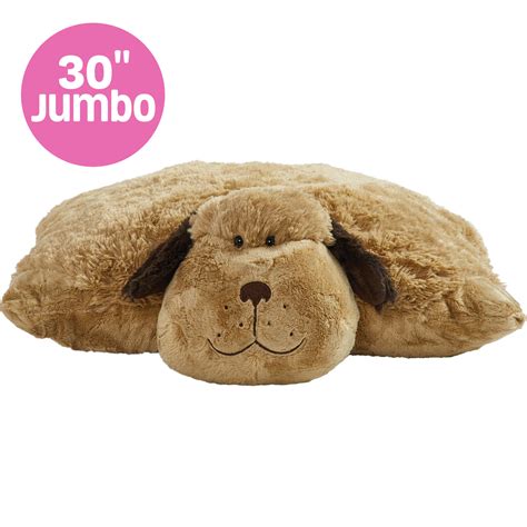 Pillow Pet Jumboz Puppy 30 Inch Large Folding Plush Stuffed Animal Pillow