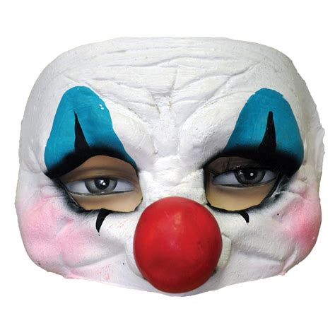 Happy Clown Latex Half Mask Costume Accessory